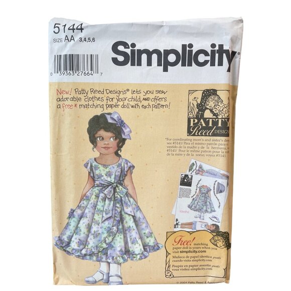 Simplicity Sewing Pattern Lot of 4 Patterns UNCUT Girls Pants Top Dresses sz 3-8 - Picture 2 of 5